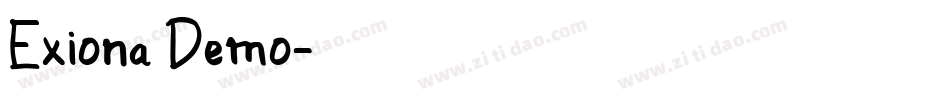 Exiona Demo字体转换